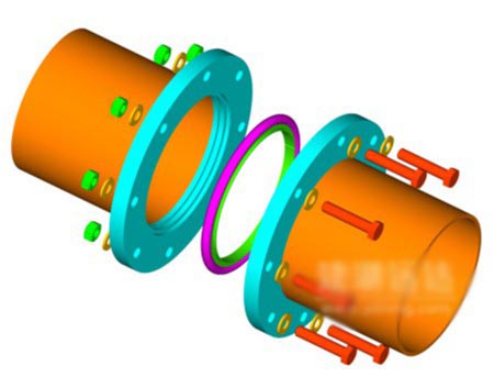耐磨管道法蘭連接 耐磨管道法蘭連接